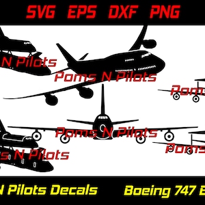Boeing B747 and Space Shuttle SVG bundle / Airplane svg / General Aviation svg / Gifts for Pilots svg / Woodworking / Cricuit CNC