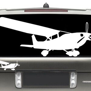 Cessna 182 Skylane Self Adhesive Decal/Sticker Vinyl / Airplane Wall Art / Airplane Sticker / Flight School Plane / Pilot Gift