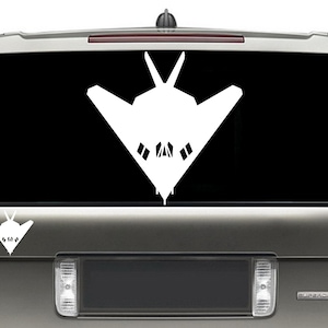 Lockheed F-117 Nighthawk Self Adhesive Decal/Sticker Vinyl / Airplane Wall Art / Airplane Sticker / Flight School Plane / Pilot Gift