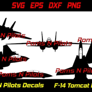 Grumman F-14 Tomcat SVG bundle / Airplane svg / General Aviation svg / Gifts for Pilots svg / Woodworking SVG / svg files for cricut