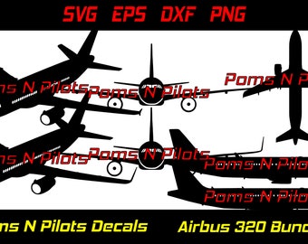 A320 NEO 220 SVG Bundle / Pilot svg / Flugzeug svg / Jet svg / svg-Dateien für Cricut