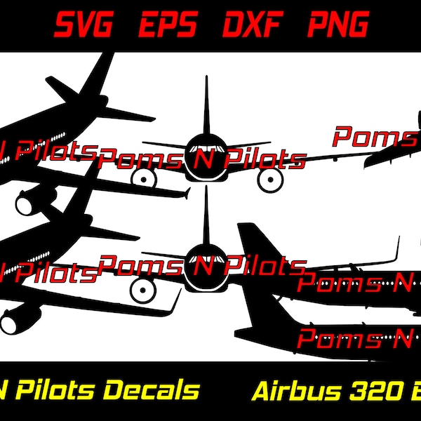 Airbus A320 NEO 220 SVG bundle / Pilot svg / Airplane svg / Jet svg / svg files for cricut