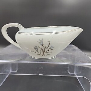 Vintage Noritake China BLUEBELL #5558 Creamer set platinum Japan