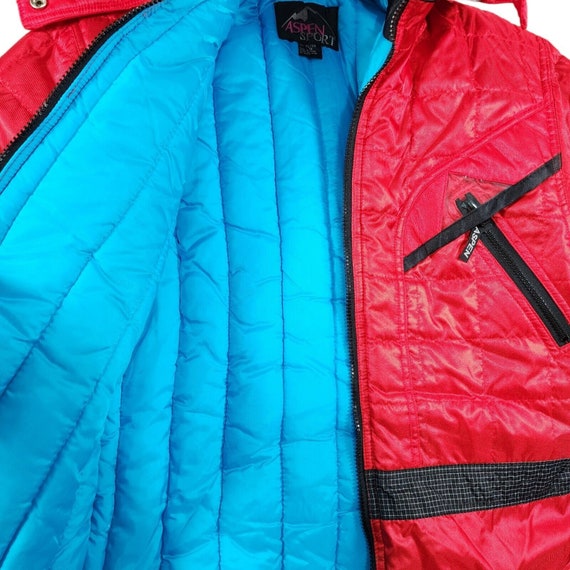 Vintage Aspen Skiwear Coat Jacket Youth XL 16 Red… - image 6
