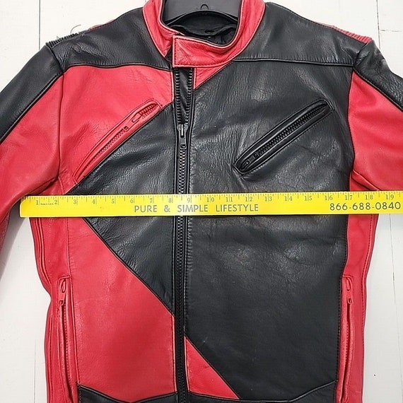 Hein Gericke Leather Motorcycle Jacket Adult size… - image 3