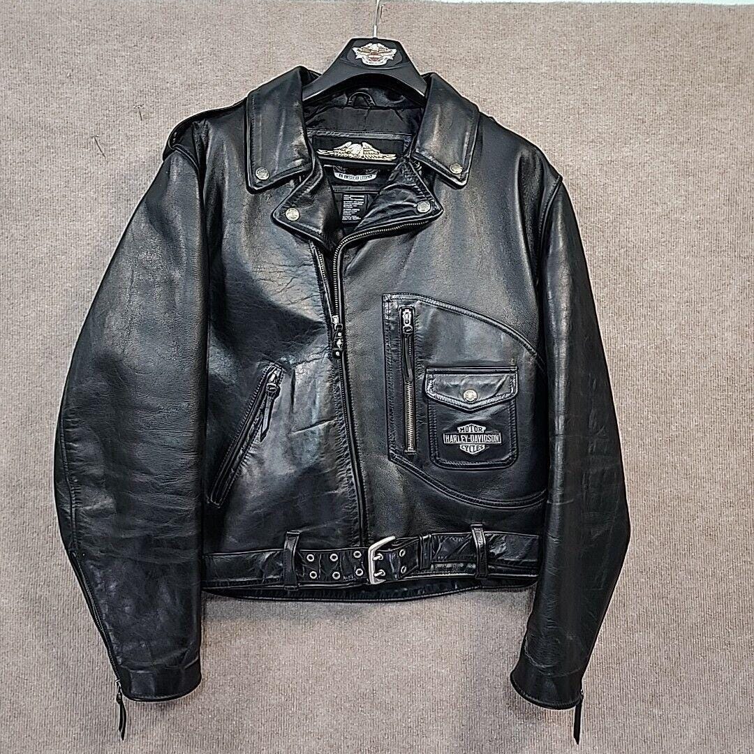 Harley-Davidson Legendary Eagle 革ジャン M Harley Davidson Men's USA Made Embossed Eagle Black Leather