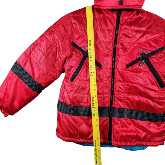 Vintage Aspen Skiwear Coat Jacket Youth XL 16 Red… - image 9