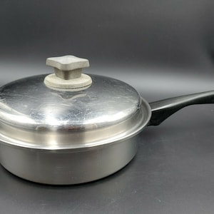 InKor Stainless Steel One Quart Saucepan With Lid USA 3-Ply 18-8