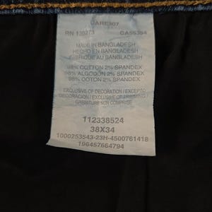 Wrangler Retro Slim Boot Cut Jeans Heren 38 x 34 Blauw Denim Western Cowboy Stretch afbeelding 9