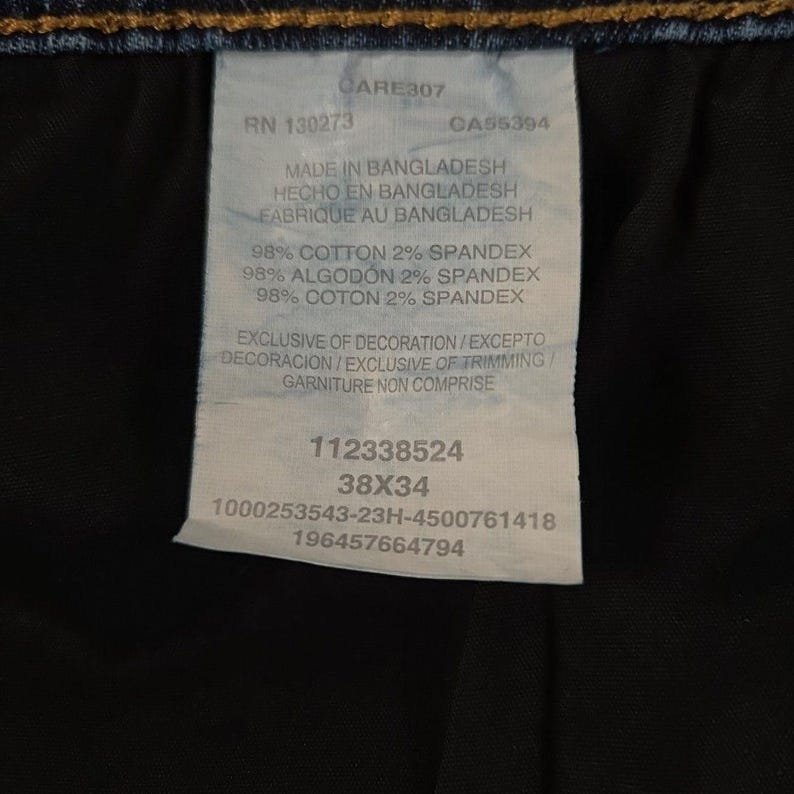 Wrangler Retro Slim Boot Cut Jeans Heren 38 x 34 Blauw Denim Western Cowboy Stretch afbeelding 9