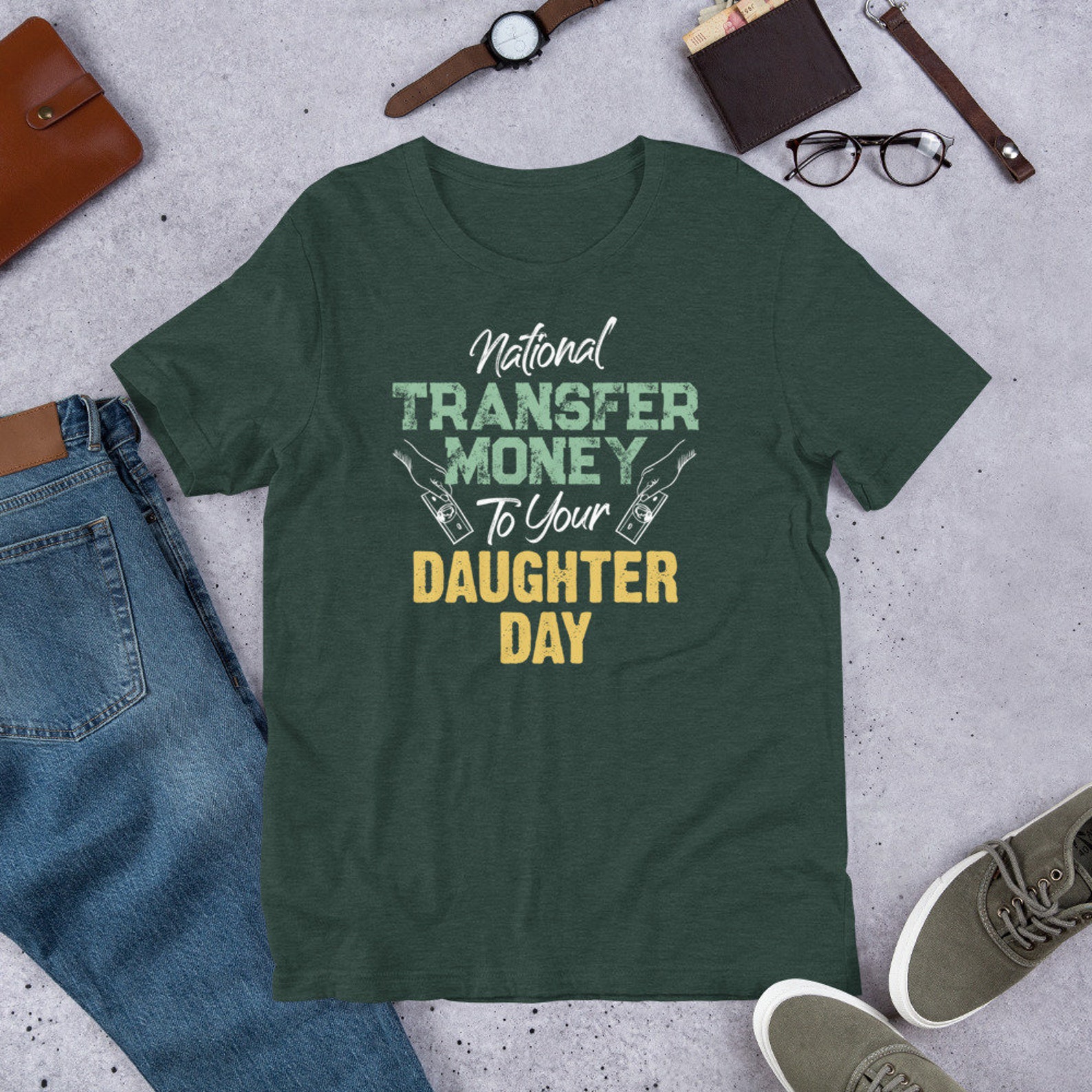 National Transfer Money to Your Daughter Funny Elderly Day Etsy