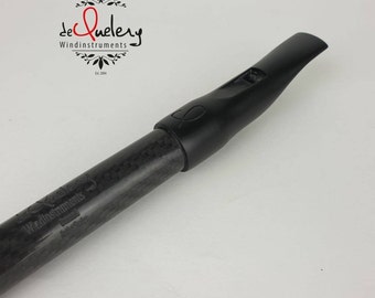 Carbon alto Tin whistle, irish deQuelery penny whistle, carbon tunable whistle