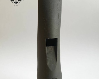 Low tin whistle mouthpiece head