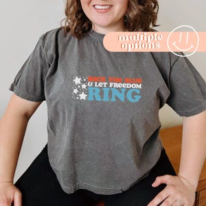 Back The Blue Comfort Colors Tee: Patriotic Fourth of July Shirt