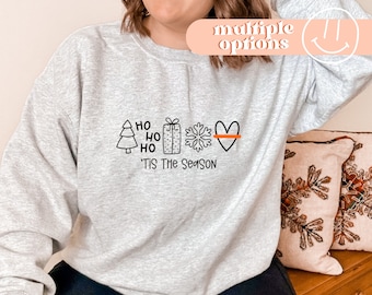 Dünne rote Linie 'Tis The Season Pullover, Feuerfraugeschenke, Feuerwehrmanngeschenke