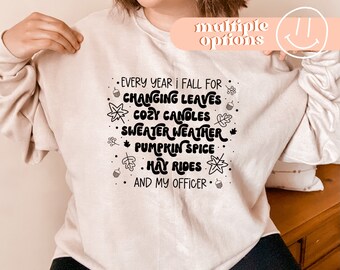 Fall For My Officer Pullover: Police Wife Gift