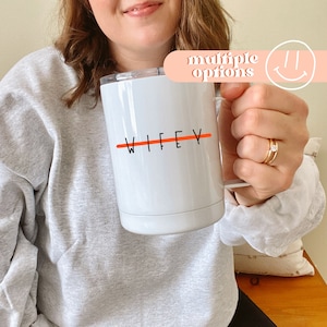 Thin Red Line Wifey Mug: Firefighter Wife Gift