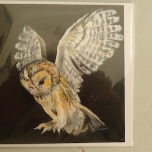 Carte de voeux - Chouette hulotte