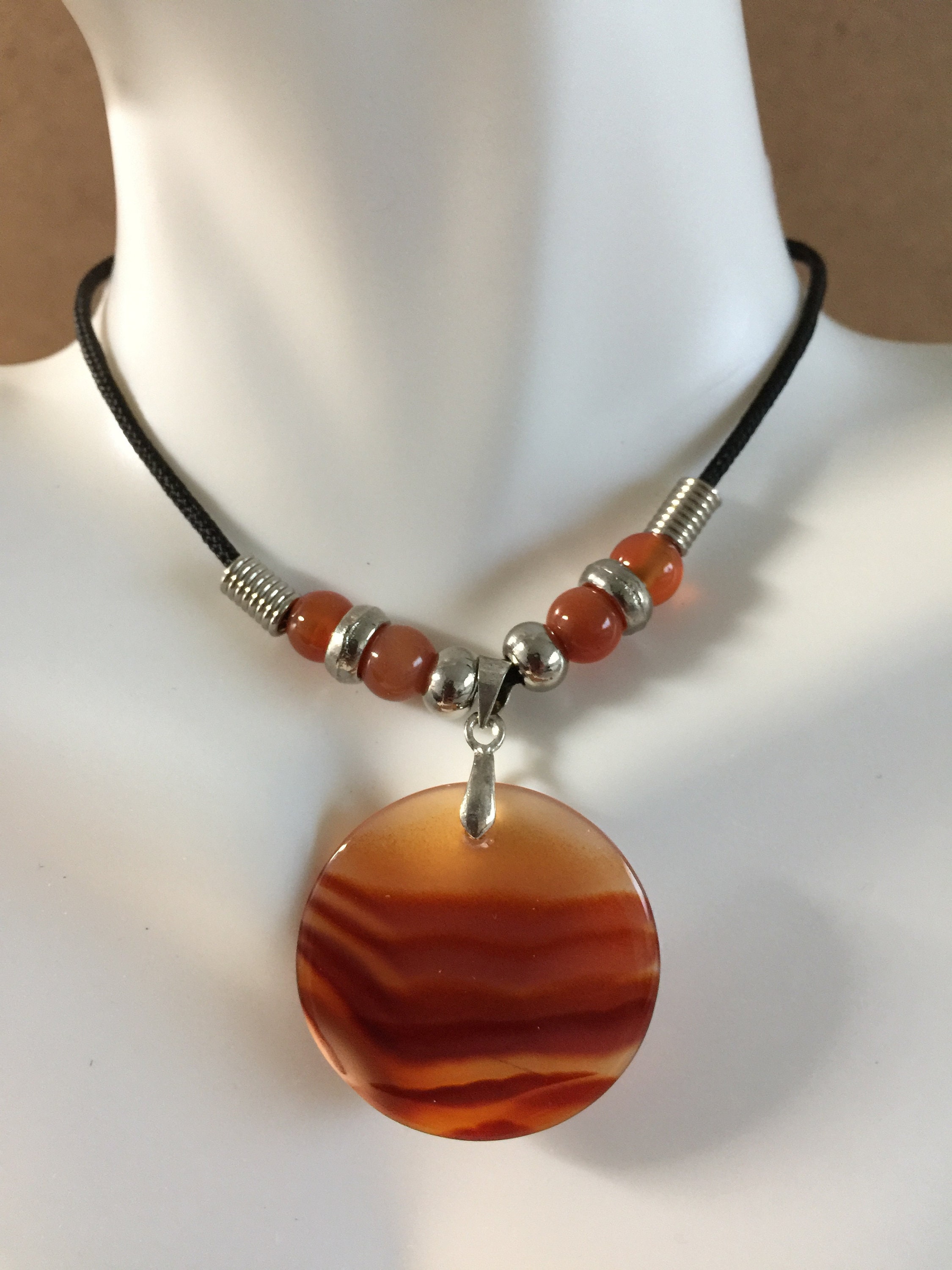 Red agate necklace Clearance