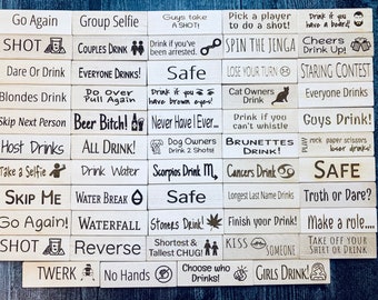 picture Party Jenga Drinking Game Ideas drinking jenga etsy