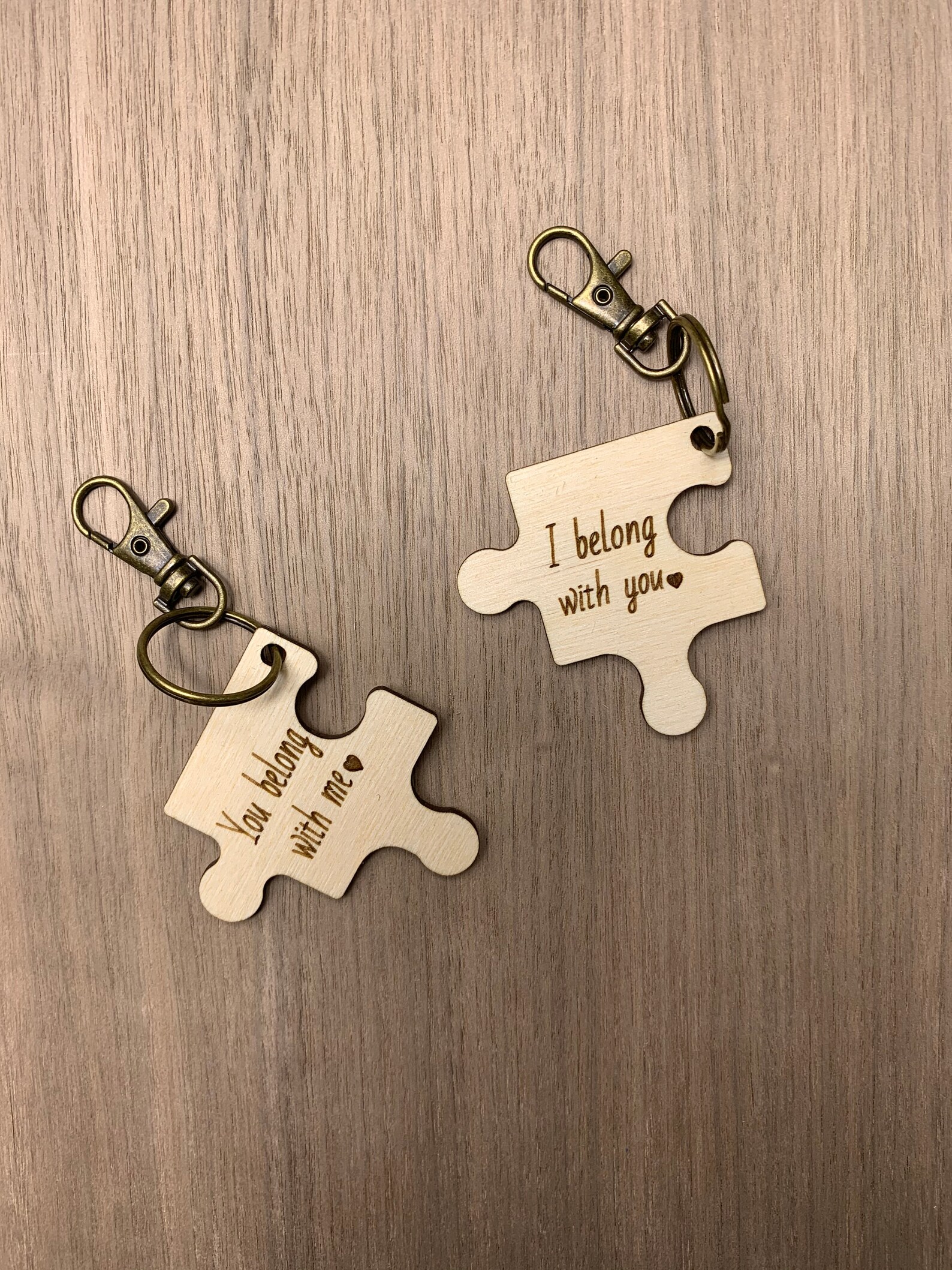 Wood Valentine KeyChains Valentine keychains Personalized Etsy