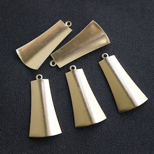 20pcs 36x17mm Raw Brass Bell Shape Pendant - Brass Bell Pendant Stamping Blanks-Earring Findings -Geometric Stampings-Jewelry Supplies,H165