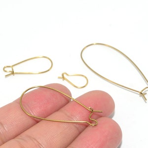 200PCS+ Brass earrings-Earring copper accessories-Earring connector-earring charms-Earring pendant-Brass jewelry-Brass earring hook-BS20
