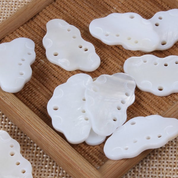 20pcs Blanc Nacre Shell Sculpté Nuage Groupe Charmes Pendentifs, Perles De Nacre, Perles Charmes Pendentifs, Coquillage Bijoux DIY, B19