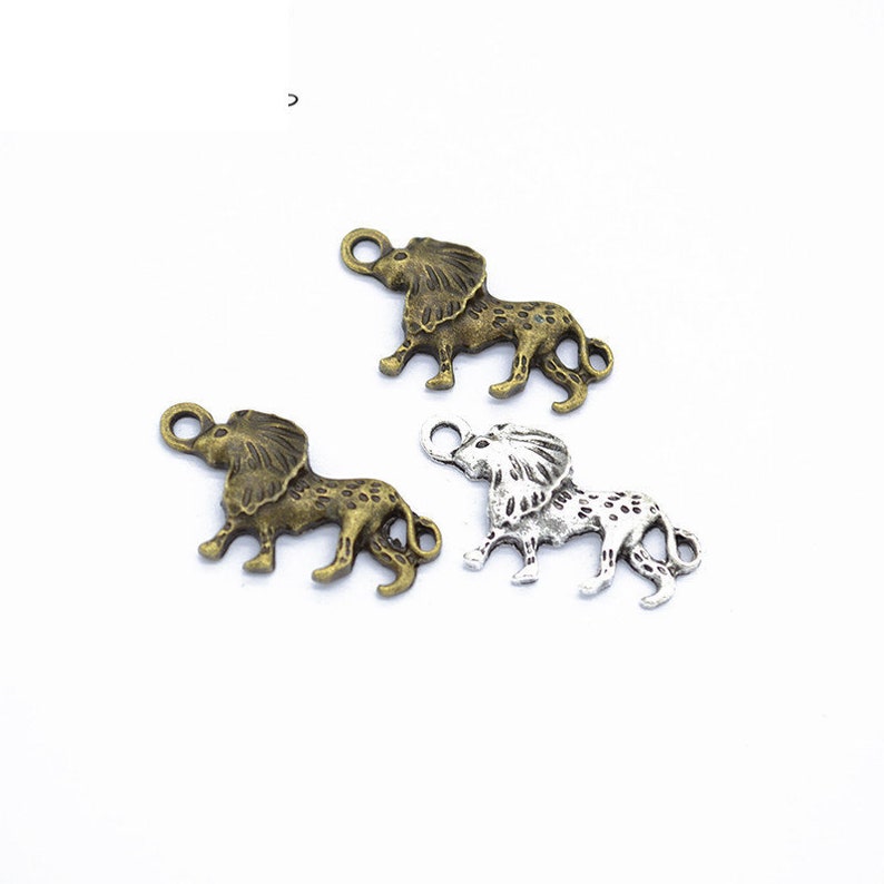 60pcs 24.5x13mm Antique SilverAntique Bronze Lion Pendant Charms,Lion Necklace Cute Jewelry DIY Supplies,Jewelry Making Findings,D9213