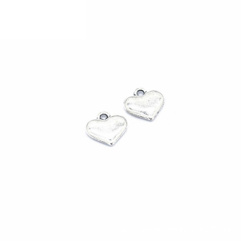 Love Necklace Cute DIY Supplies Jewelry Making Findings 100pcs 12x11mm Antique SilverAntique BronzeGold Love Heart Pendant Charms A21
