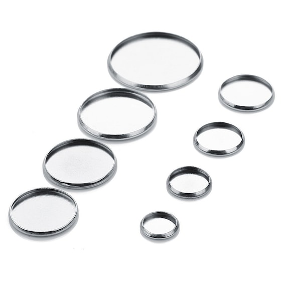 100pcs Stainless Steel Bezel Tray Setting ,stainless Steel Bezel