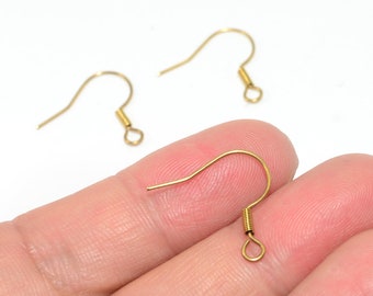 200PCS Brass earrings-Earring copper accessories-Earring connector-earring charms-Earring pendant-Brass jewelry-Brass earring hook BS28-C