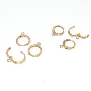 50PCS+ Brass earrings-Earring copper accessories-Earring connector-earring charms-Earring pendant-Brass jewelry-Circle shape earrings-BS212