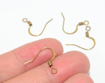 200PCS Brass earrings-Earring copper accessories-Earring connector-earring charms-Earring pendant-Brass jewelry-Brass earring hook-BS28-D