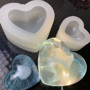 Heart Shape Silicone Mold, DIY Heart Resin Mold, Resin Craft Art Mould, Epoxy Resin Mold for Jewelry, Decoration Mould, Silicon Mold, G48