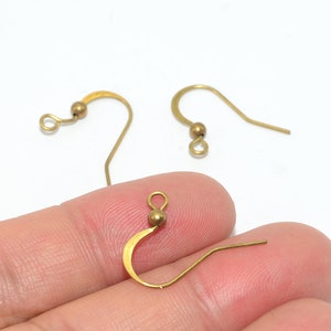 100PCS+ Brass earrings-Earring copper accessories-Earring connector-earring charms-Earring pendant-Brass jewelry-Brass earring hook-BS169
