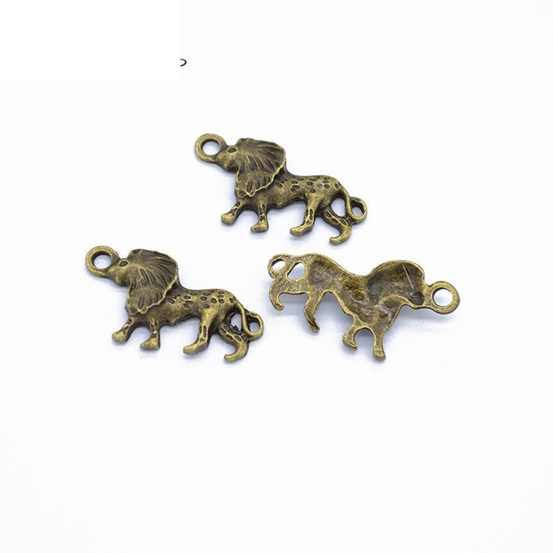 60pcs 24.5x13mm Antique SilverAntique Bronze Lion Pendant Charms,Lion Necklace Cute Jewelry DIY Supplies,Jewelry Making Findings,D9213
