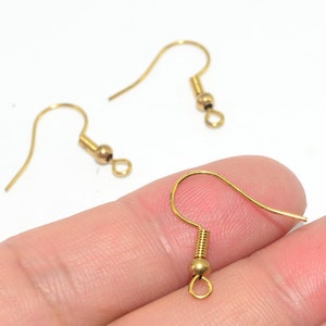 200PCS+ Brass earrings-Earring copper accessories-Earring connector-earring charms-Earring pendant-Brass jewelry-Brass earring hook-BS28