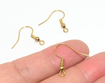 200PCS Brass earrings-Earring copper accessories-Earring connector-earring charms-Earring pendant-Brass jewelry-Brass earring hook-BS28