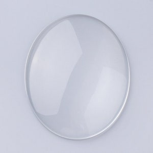 Oval Clear Glass Cabochons Groothandel, Hand-Cut en Ontslagen, Kristalhelder kleurloos glas, transparante glazen covers