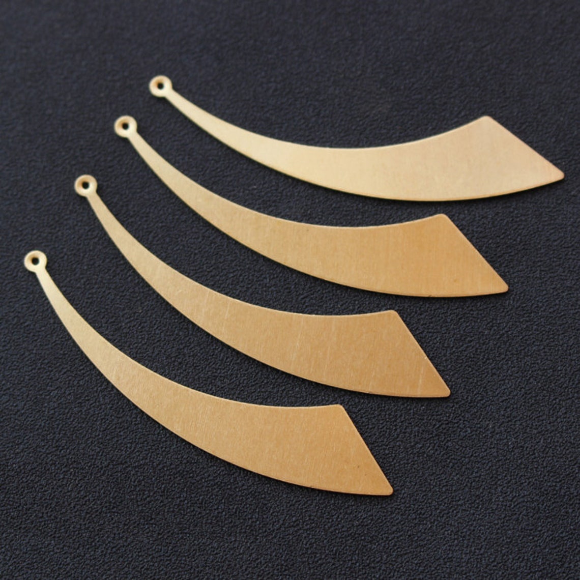 50pcs 61mm Long Raw Brass Knife Shape Pendant Brass Pendant Etsy