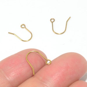 200PCS+ Brass earrings-Earring copper accessories-Earring connector-earring charms-Earring pendant-Brass jewelry-Brass earring hook-BS28-E