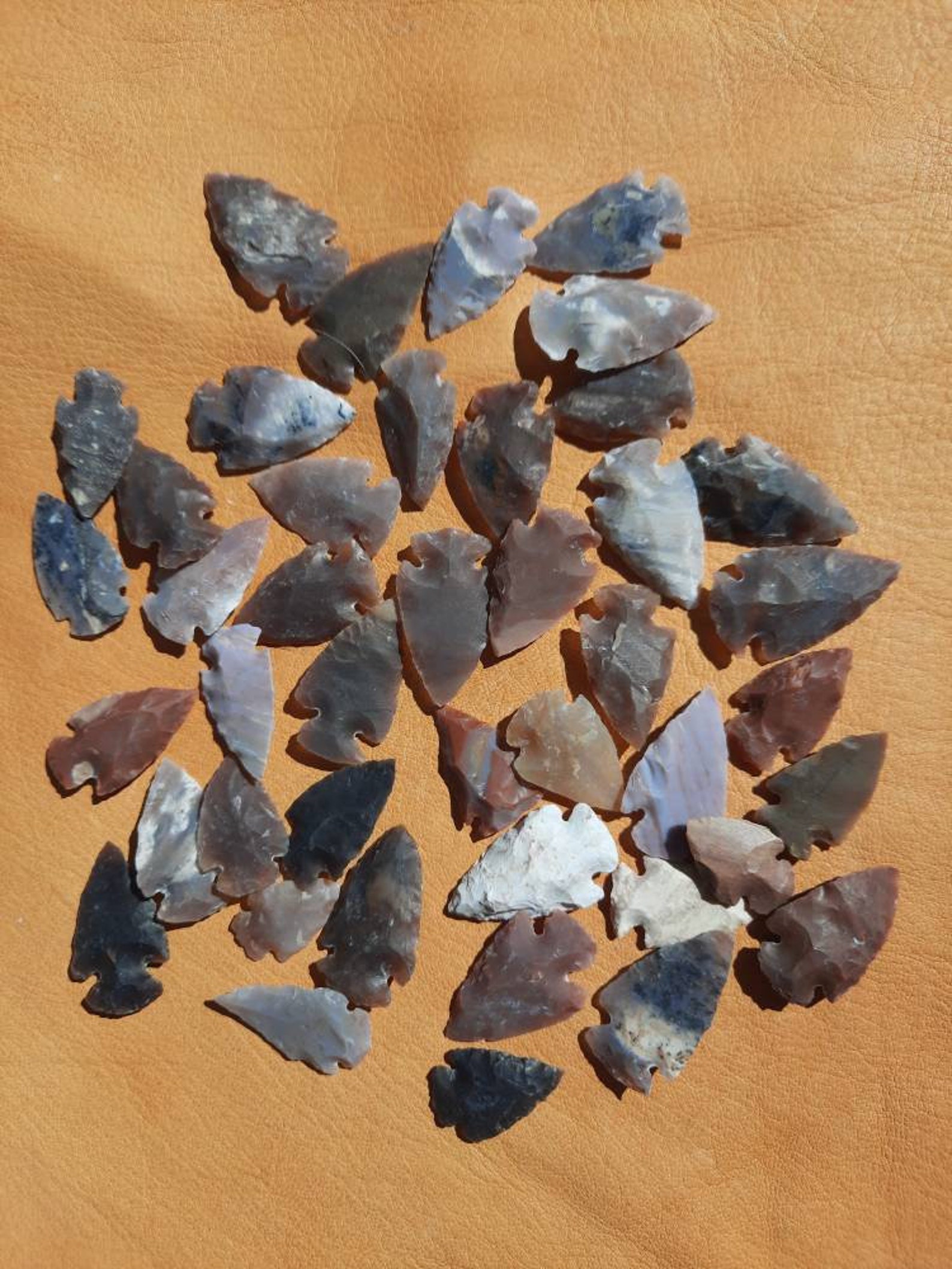 Lot of 10 Bird Point Arrowheads Etsy