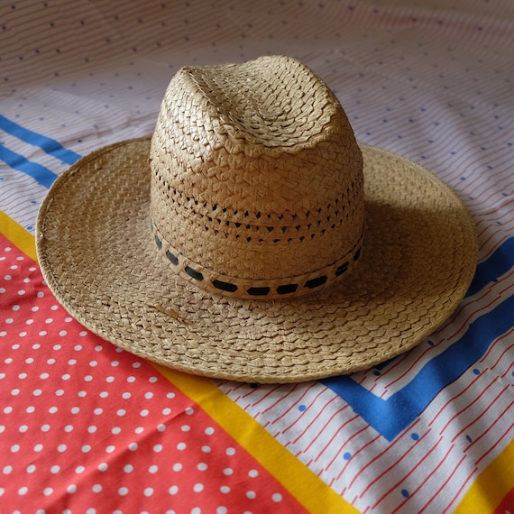 Vintage Penney's Straw Panama Hat