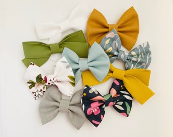 Fall bow sets, Opal Boulevard, fall floral, solid bows, school girl bows, cute bows, little girl hair bows,newborn bows,fall color,kids bows