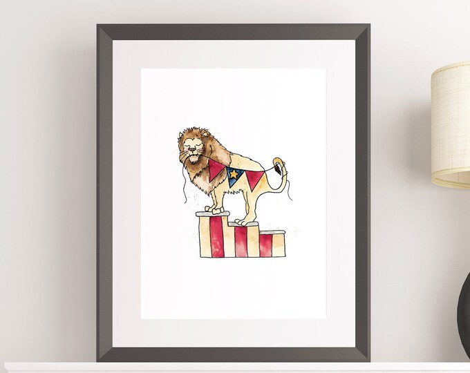 Vintage Circus Lion Digital Print Instant Download Printable - Etsy