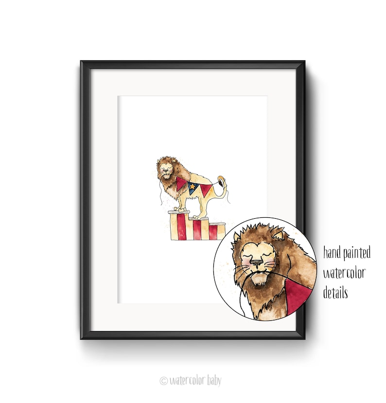 Vintage Circus Lion Digital Print Instant Download Printable | Etsy