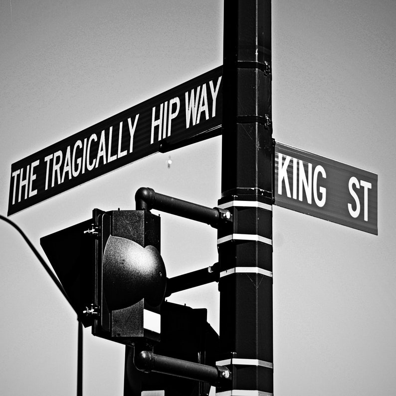 Kingston, ON Tragically Hip Way & King Street digital image/instant download image 1