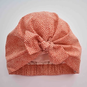 Silk head wrap for sleeping - 100% Silk or Cotton lined Liberty print hair accessory Red and white Marco Print
