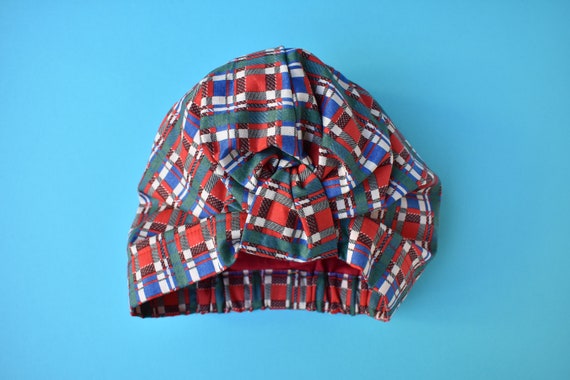 tartan baby hat
